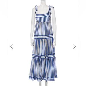 Zimmermann Blue and White Striped Maxi Dress